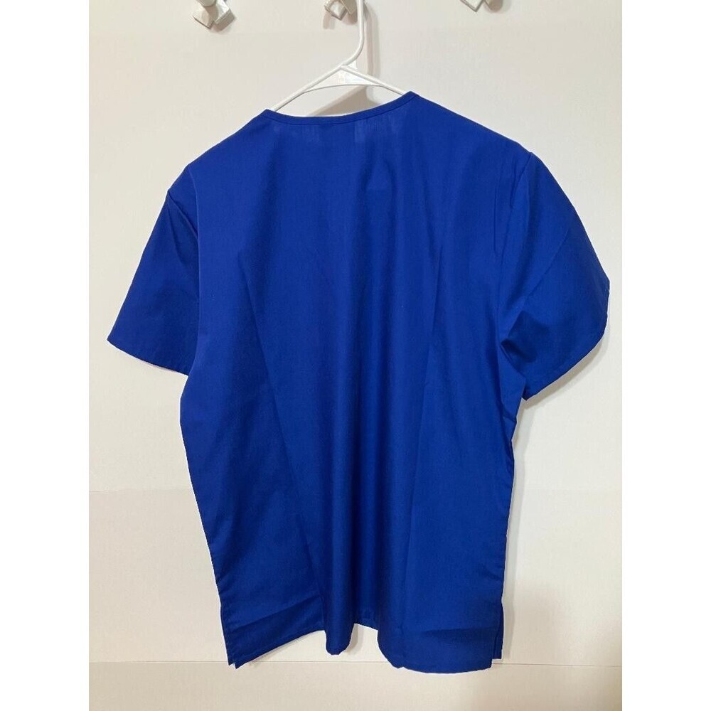 NWT Cherokee S Royal Blue Scrub Top V-Neck Gorpcore Utility Sporty Aesthetic - Picture 6 of 8